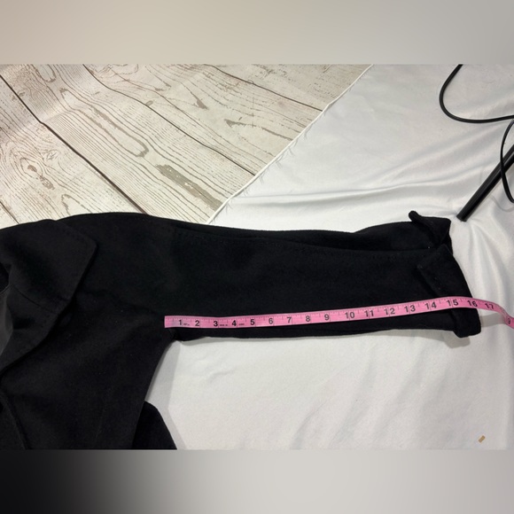 Ellen Tracy Black Wool Angora Blend Lined Coat L/XL Classic Winterwear Pockets - Picture 13 of 16